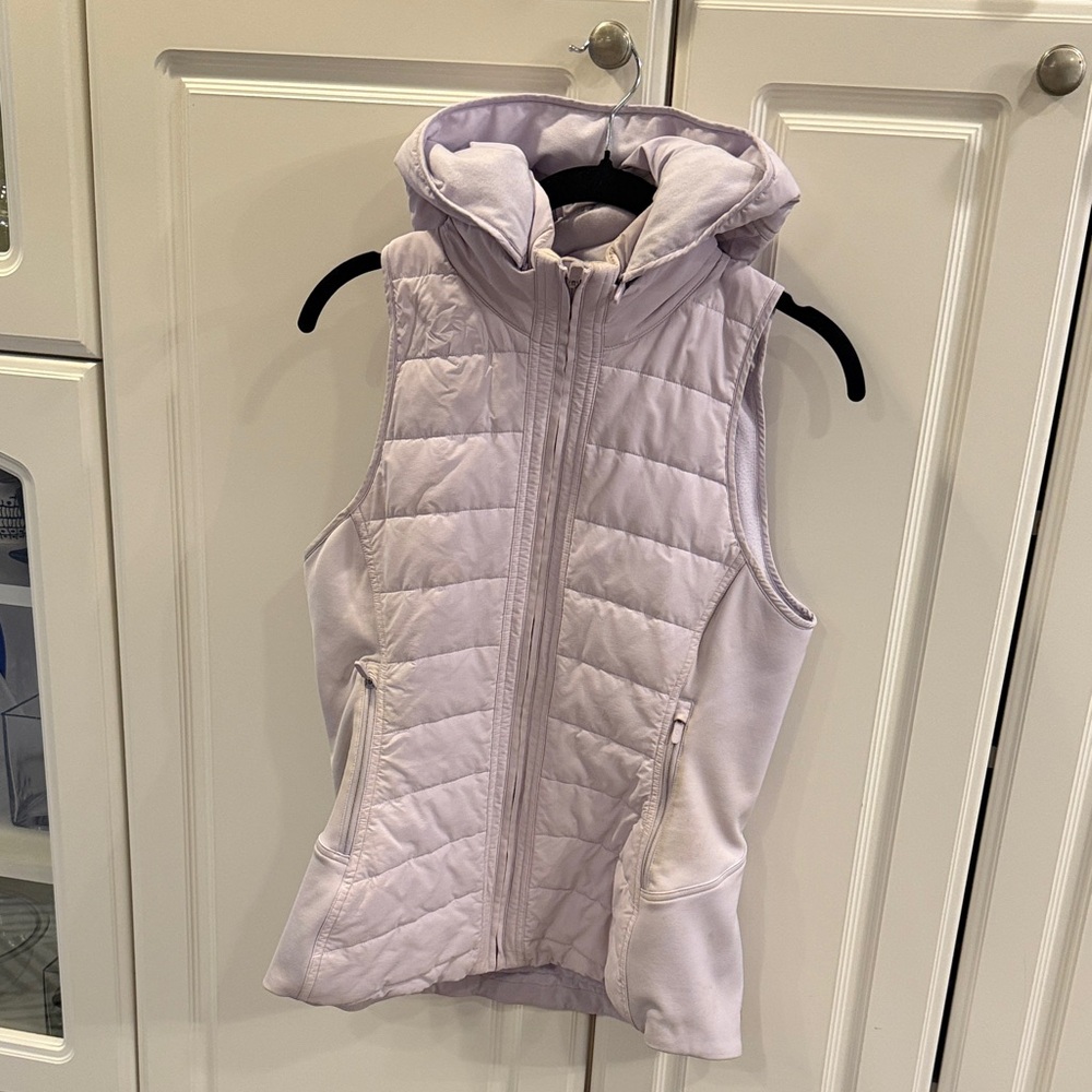 Women's Lulu Lemon Light Purple Quilted Vest